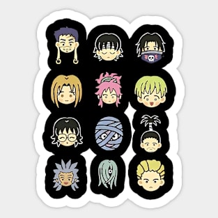 genei ryodan hunter x hunter anime pack  , hunterxhunter, hunter x hunter, killua, feitan, hisoka, kurapika, leorio, pitou, sparkle, gon Sticker